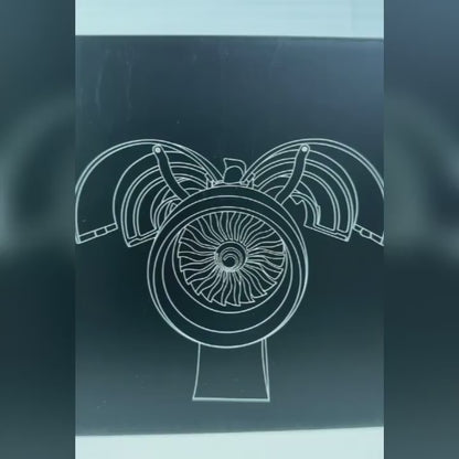 Rolls-Royce Trent 900 Turbofan Engine Display Model - 35cm