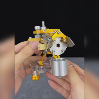 Fire-Absorbing Stirling Helicopter Model - Running Science Display