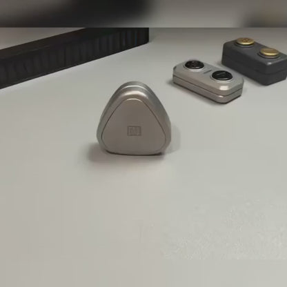 Rice Ball Push Card Clicker - Compact Metal Click Fidget