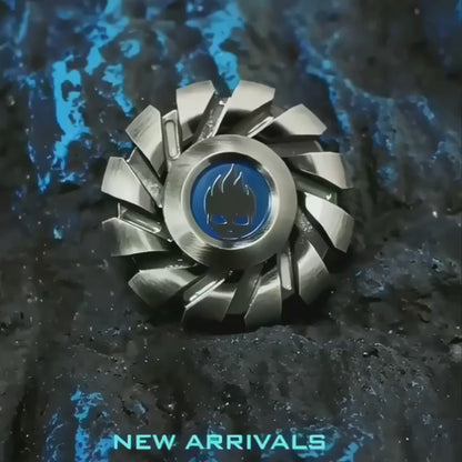 Skull Wheel Glow Spinner - Bold Metal Turbine Spinner Kit