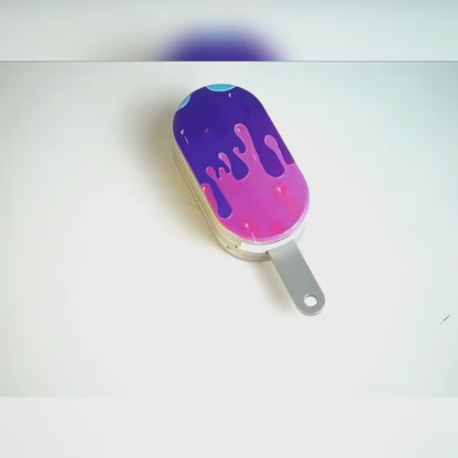Ice Cream Push Card Clicker - Novelty Metal Click Fidget