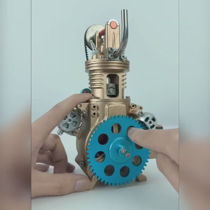 Mini Single-Cylinder Engine DIY Kit - Challenge Build Model
