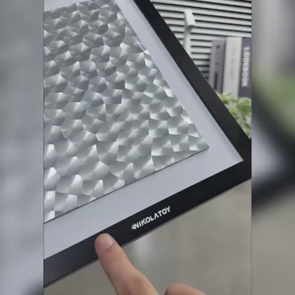 Laser Light Effect Art Frame - Illuminated Desktop Display