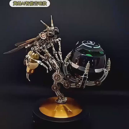 Punk Wasp with Moon Planet Base - Light-Up 3D Metal Model Kit