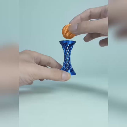 Rainbow Spiral Ejection Ball - Printed Decompression Fidget