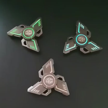 Armoured Mech Glow Spinner - Futuristic Metal Spinner Kit