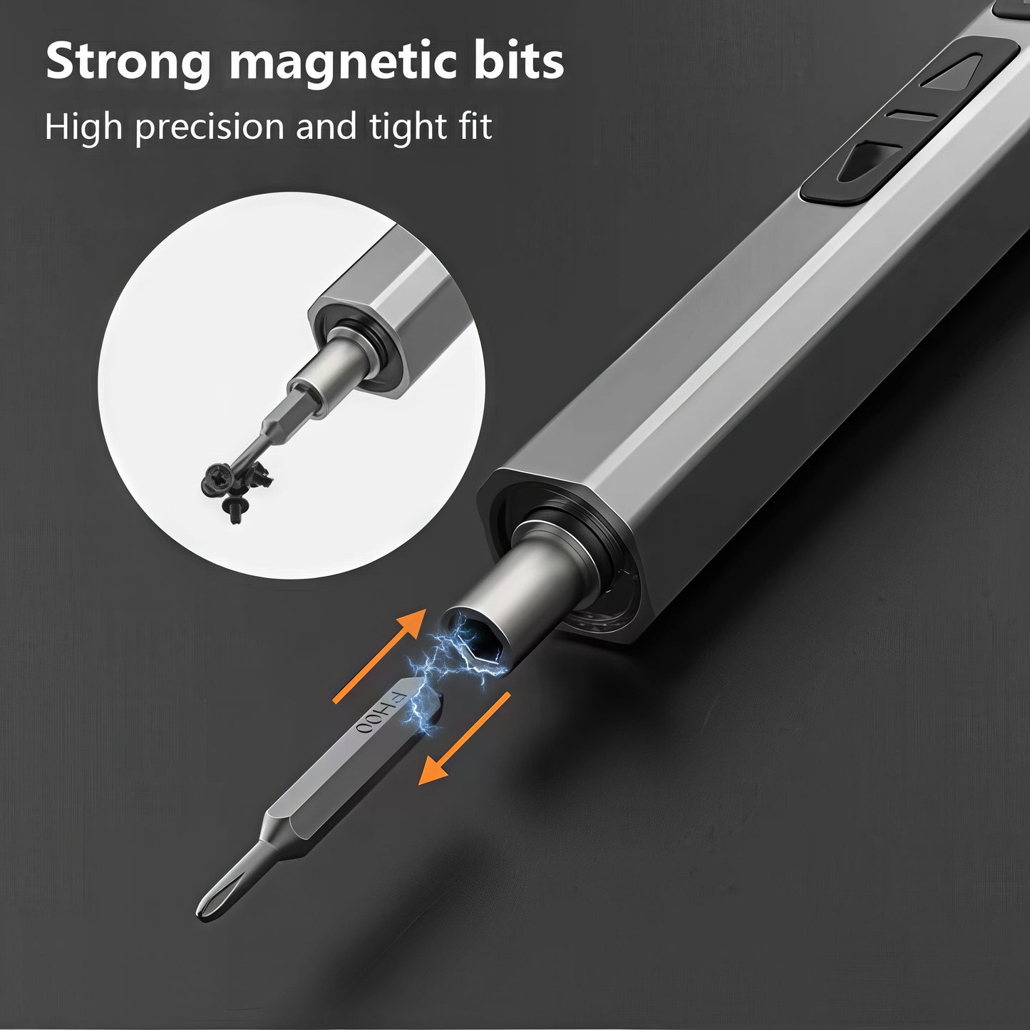 The Curious Mind 66-in-1 electric precision screwdriver set with magnetic bits for electronics repair.