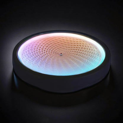 The Curious Mind Kinetic Sand Painting Machine, 20cm, with moving sand patterns and gradient LED lighting.