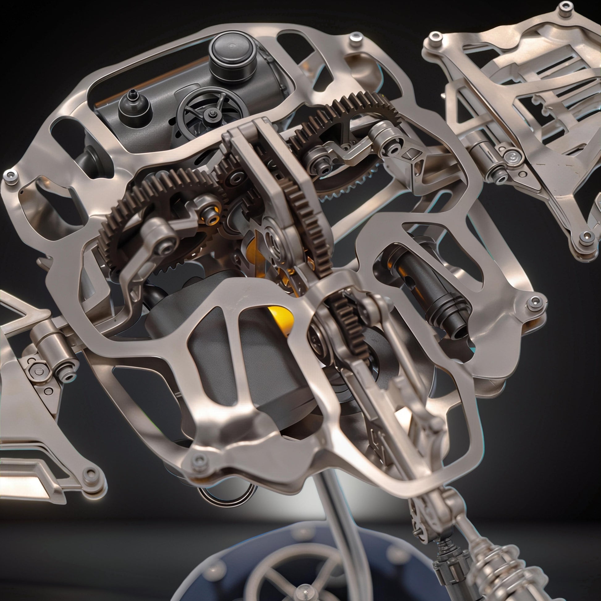 The Curious Mind Manta Ray DIY Kit: intricate metal mechanical ocean creature with visible gears and internal components.