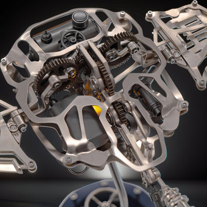 The Curious Mind Manta Ray DIY Kit: intricate metal mechanical ocean creature with visible gears and internal components.