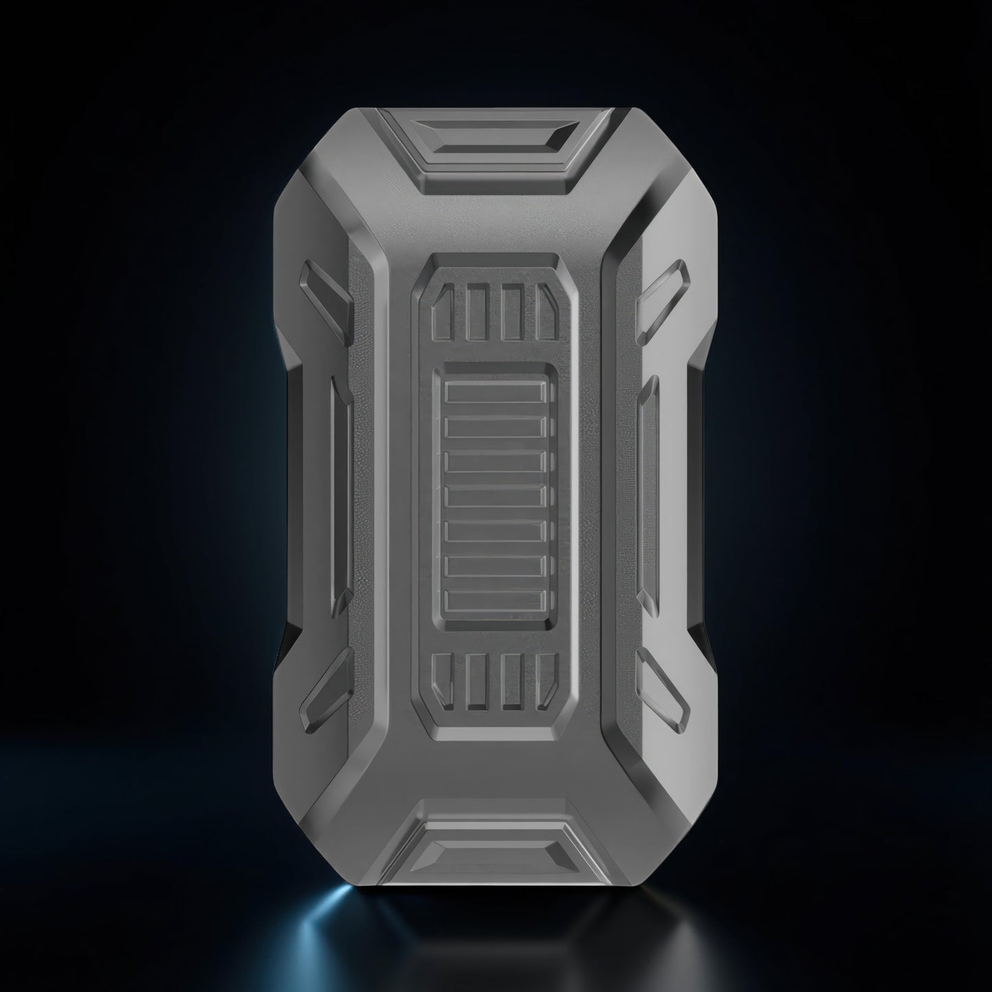 The Curious Mind Mini Sportscar Slider Fidget is a compact, grey metal push fidget with a modern industrial design and satisfying magnetic slider action.
