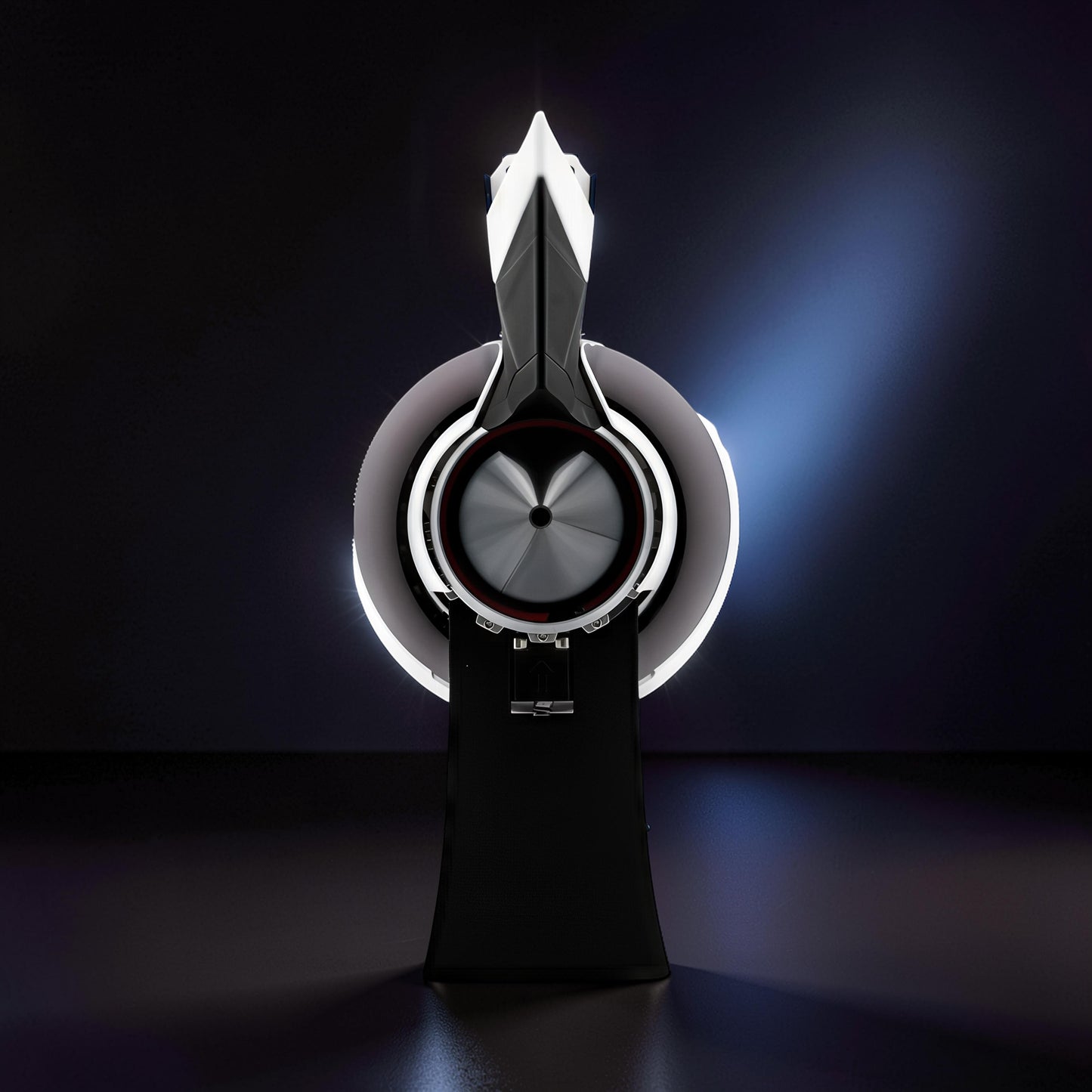 The Curious Mind Rolls-Royce Trent 900 turbofan engine display model, 35cm, made of PLA, with mechanical movement and a black stand.