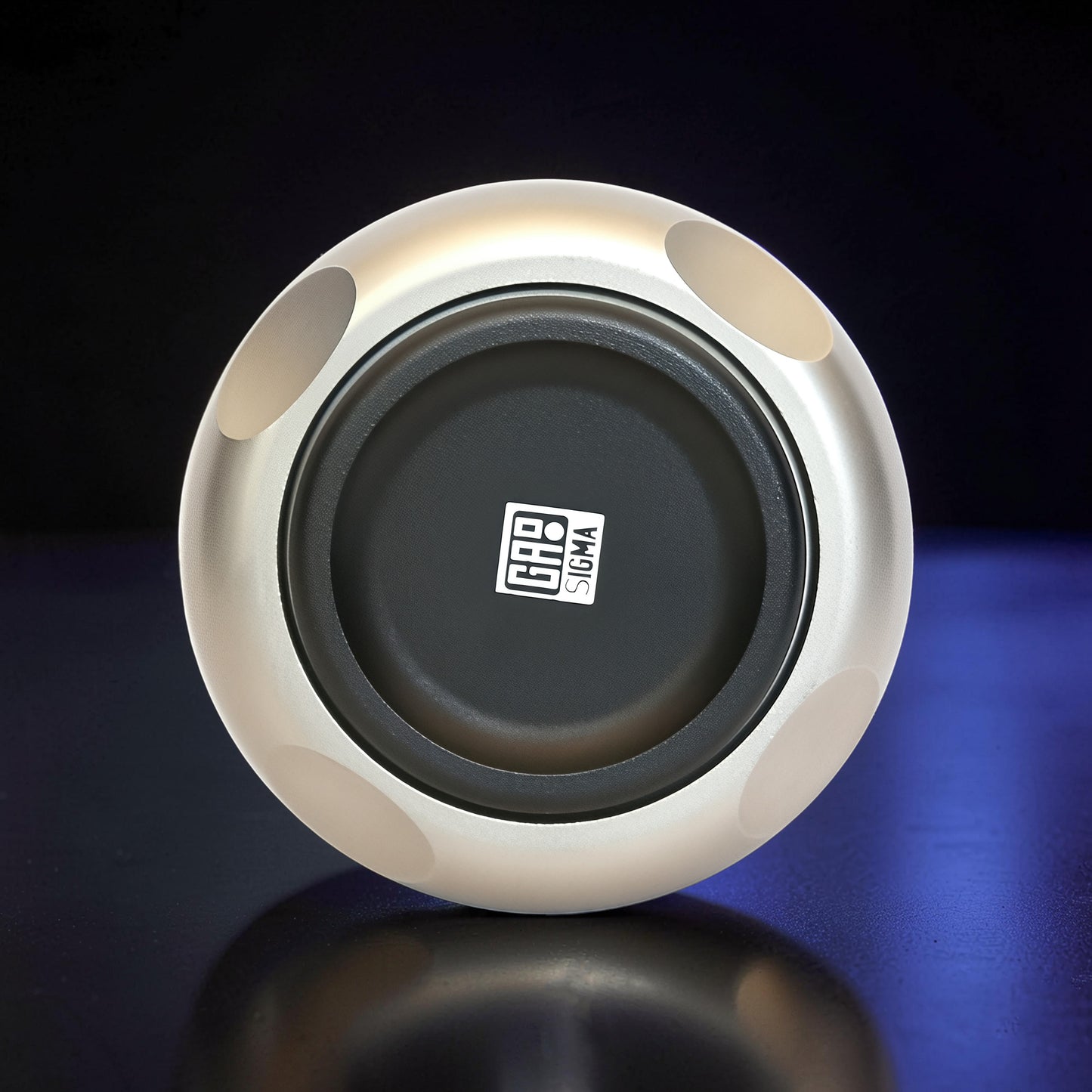 The Curious Mind Magnetic Master 2.0 Spinner is a premium silver metal fidget toy with a black center and magnetic accents for tactile play.